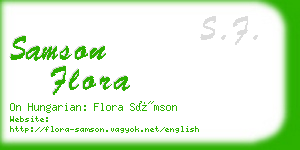 samson flora business card